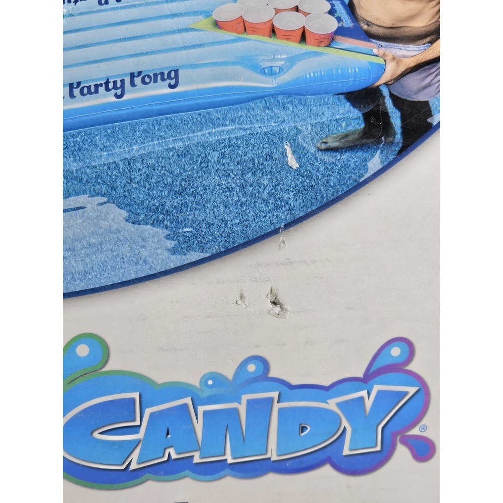 Pool Candy Inflatable Pool Party Pong Game New in Box - Picture 4 of 13